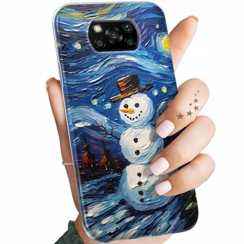 Etui Do Xiaomi Poco X3 Nfc Wzory Bałwan Zima Śnieg Obudowa Pokrowiec Case - Hello Case