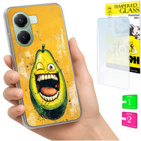 Etui do Xiaomi Poco X7 Pro 5G Obudowa FOTO Case Plecki Awokado + SZKŁO 9H