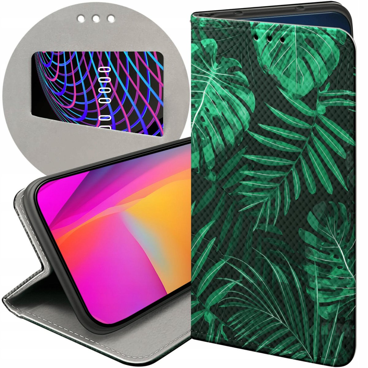 WBWONE Custodia A Libro In Pelle Con Farfalla Per Xiaomi Redmi 12C / 11A - Portafoglio Con Slot Carte E Supporto - Grigio