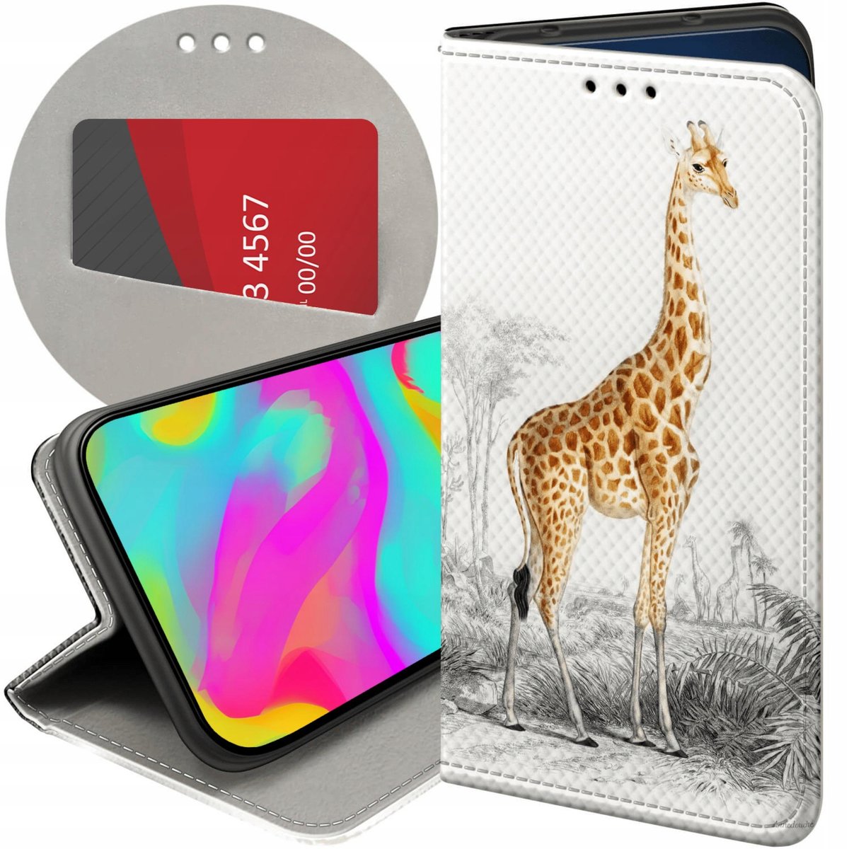 ETUI DO XIAOMI REDMI 12C REDMI 11A POCO C55 WZORY ŻYRAFA ŚMIESZNE CASE Xiaomi Sklep