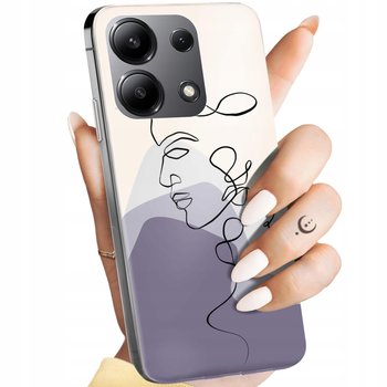 Etui Do Xiaomi Redmi 13 4G / 13 5G Wzory Continuous Line-Art Kreska Linie - Hello Case
