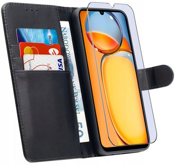 ETUI do Xiaomi Redmi 13C 4G|5G | SKÓRZANE PORTFEL BOOK TOKRA CASE + SZKŁO - Krainagsm