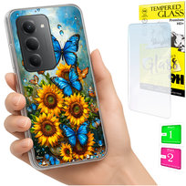 Etui do Xiaomi Redmi 15 4G / 5G 169mm Obudowa Case Plecki Motyle + SZKŁO FONNEO