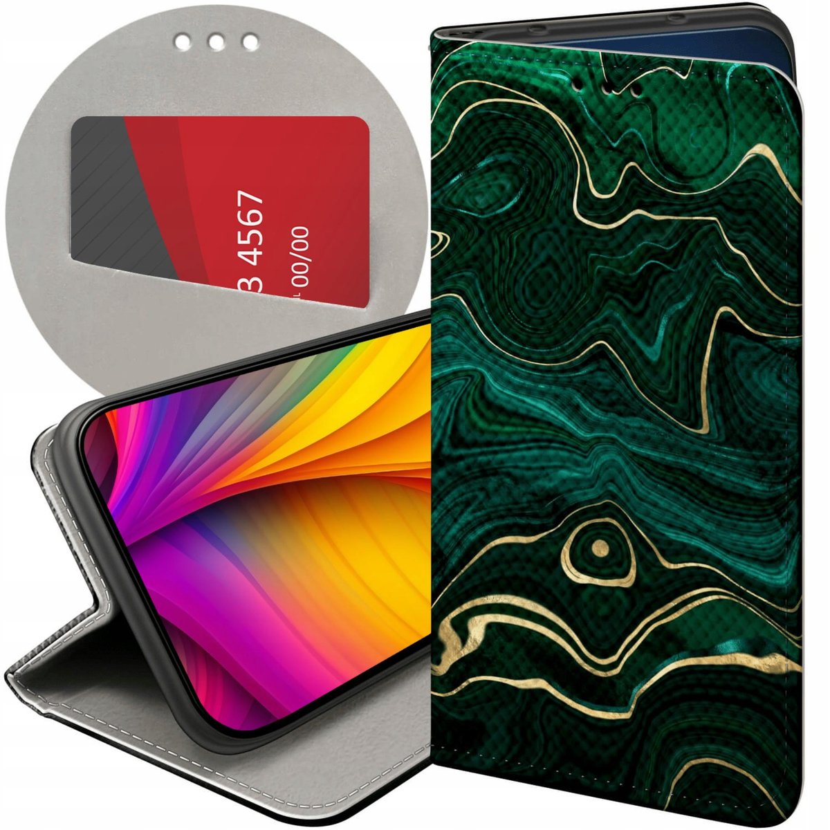 ETUI DO XIAOMI REDMI 6A WZORY MINERAŁY KAMIENIE SZLACHETNE KRYSZTAŁY ...
