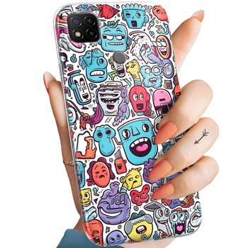 Etui Do Xiaomi Redmi 9C Wzory Doodle Zwierzęta Potwory Rysunki Obudowa Case - Hello Case
