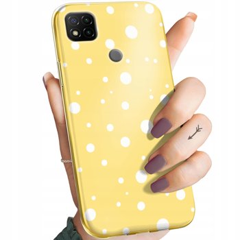 ETUI DO XIAOMI REDMI 9C WZORY KROPKI GROCHY BOKEH DOTS OBUDOWA POKROWIEC - Hello Case
