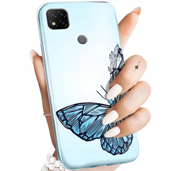 Etui Do Xiaomi Redmi 9C Wzory Motyle Butterfly Barwne Obudowa Pokrowiec - Hello Case