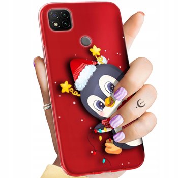 Etui Do Xiaomi Redmi 9C Wzory Święta Christmas Mikołaj Pingwin Obudowa Case - Hello Case