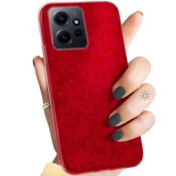 Etui Do Xiaomi Redmi Note 12 Wzory Czerwone Serca Róże Obudowa Pokrowiec - Hello Case