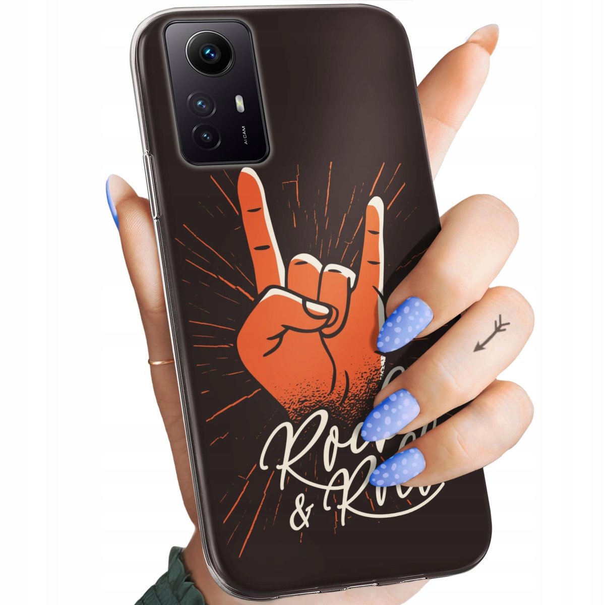 ETUI DO XIAOMI REDMI NOTE 12S WZORY ROCKOWE ROCK ROCK AND ROLL GITARA ...