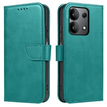 Etui do Xiaomi Redmi Note 13 4G Skórzane PORTFEL SKIN CASE + Szkło 9H - Krainagsm