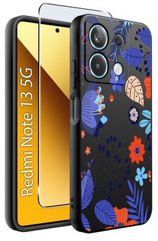 ETUI do Xiaomi Redmi Note 13 5G WZORY |SILIKONOWE MATT CASE +SZKŁO 9H - Krainagsm