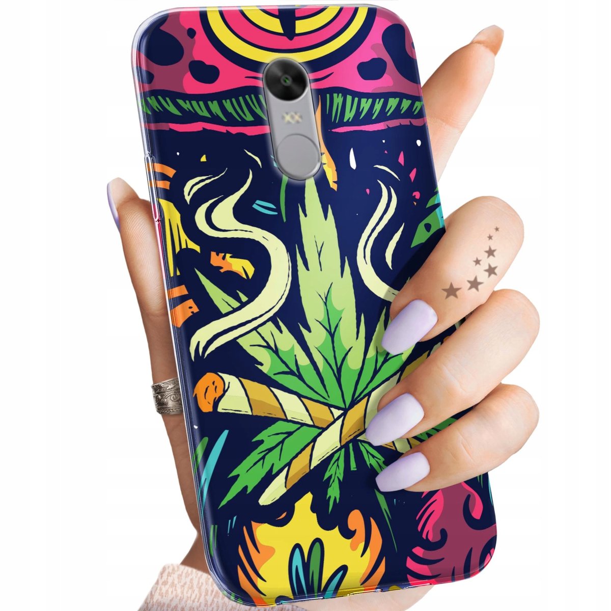 ETUI DO XIAOMI REDMI NOTE 4 / 4X WZORY GANJA Sensimilla CANNABIS ZIOŁO ...