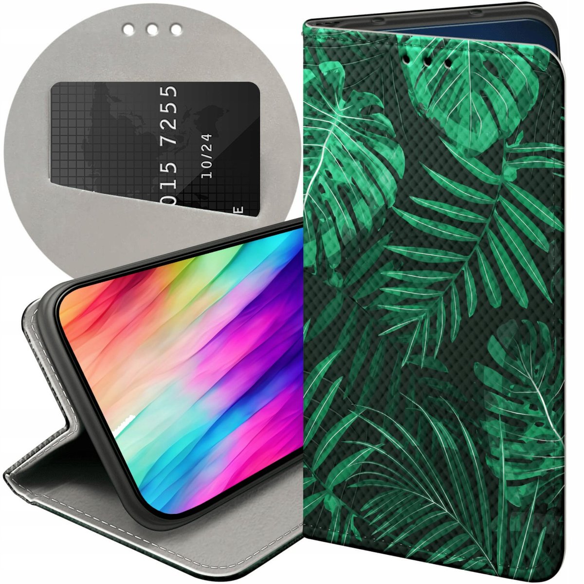 ETUI DO XIAOMI REDMI NOTE 4 / NOTE 4X WZORY LIŚCIE LIŚCIASTE NATURA ...