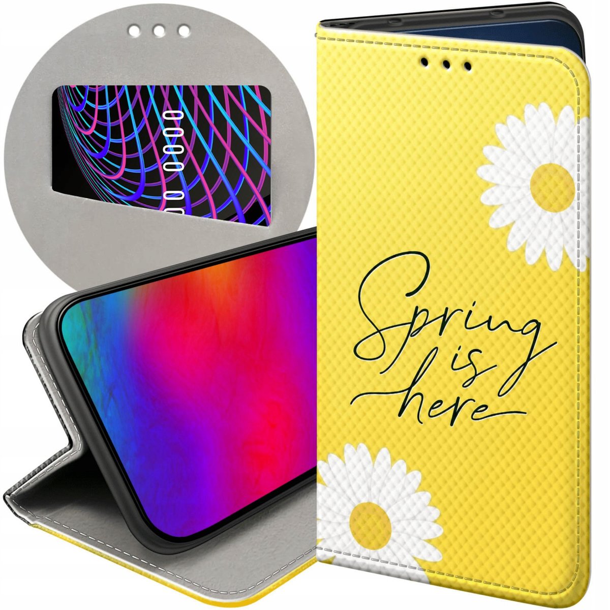 Custodia Portafoglio LeviDo Per Xiaomi Redmi Note 8 2021, Farfalla, Con Cavalletto E Cordino