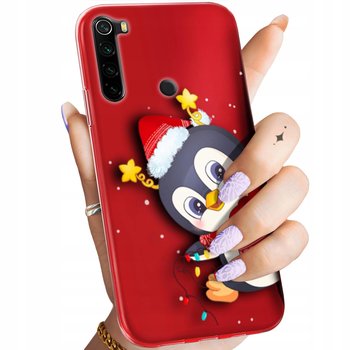 Etui Do Xiaomi Redmi Note 8 Wzory Święta Christmas Mikołaj Pingwin Obudowa - Hello Case
