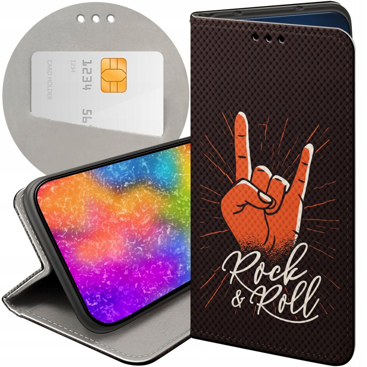 ETUI DO XIAOMI REDMI NOTE 9 WZORY ROCKOWE ROCK ROCK AND ROLL GITARA ...