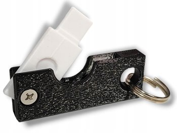 Etui do YubiKey 5 NFC USB-A Yubico ochrona - czarne chropowate - MajraM-3D