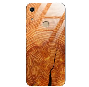 Etui drewniane Huawei Honor Play 8a Old Fashion Wood Burnt Orange Forestzone Glass - ForestZone