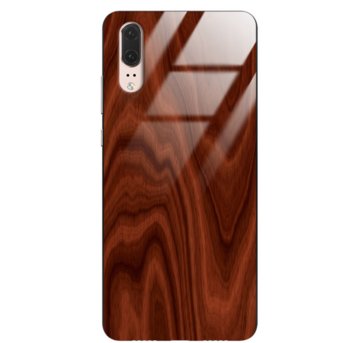 Etui drewniane Huawei P20 Premium Wood Mahogany Forestzone Glass - ForestZone