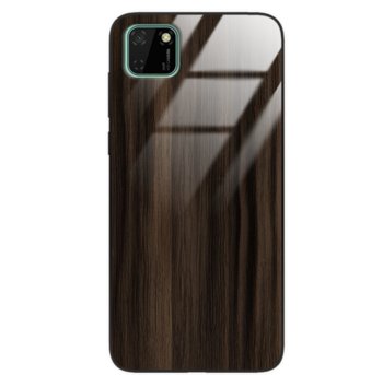 Etui drewniane Huawei Y5p Premium Wood Dark Brown Forestzone Glass - ForestZone