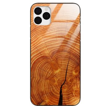 Etui drewniane iPhone 11 Pro Max Old Fashion Wood Burnt Orange Forestzone Glass - ForestZone