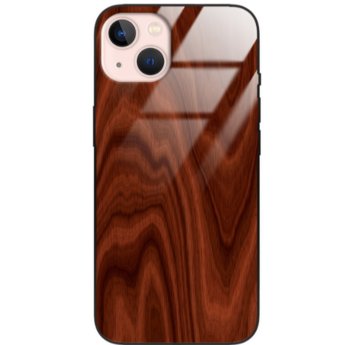 Etui drewniane iPhone 13 Premium Wood Mahogany Forestzone Glass - ForestZone