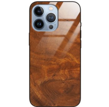 Etui drewniane iPhone 13 Pro Premium Wood Caramel Forestzone Glass - ForestZone