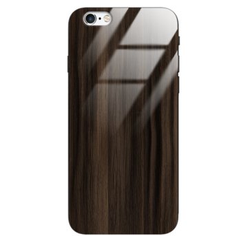 Etui drewniane iPhone 6/6s Plus Premium Wood Dark Brown Forestzone Glass - ForestZone
