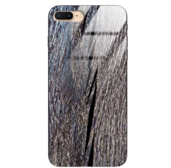 Etui drewniane iPhone 8/7 Plus Old Fashion Wood Blue Gray Forestzone Glass - ForestZone
