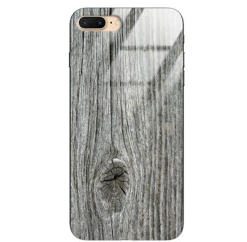 Etui drewniane iPhone 8/7 Plus Old Fashion Wood Gray Forestzone Glass - ForestZone