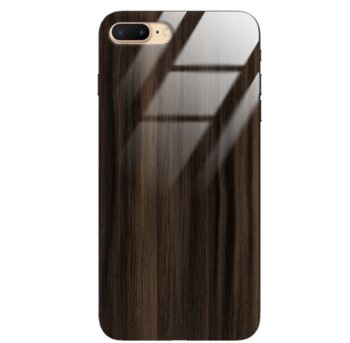 Etui drewniane iPhone 8/7 Plus Premium Wood Dark Brown Forestzone Glass - ForestZone