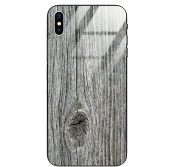 Etui drewniane iPhone X Old Fashion Wood Gray Forestzone Glass - ForestZone
