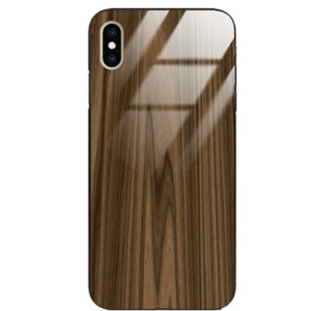 Etui drewniane iPhone Xs Max Premium Wood Brown Forestzone Glass - ForestZone