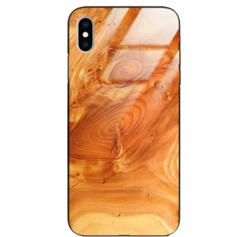 Etui drewniane iPhone Xs Max Premium Wood Honey Forestzone Glass - ForestZone