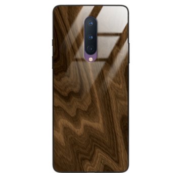 Etui drewniane OnePlus 8 Premium Wood Chocolate Forestzone Glass - ForestZone