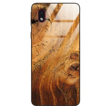 Etui drewniane Samsung Galaxy A01 Core Old Fashion Wood Honeydew Forestzone Glass - ForestZone