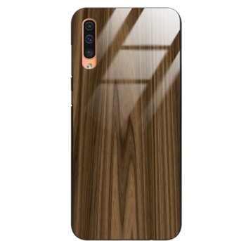 Etui drewniane Samsung Galaxy A50 Premium Wood Brown Forestzone Glass - ForestZone