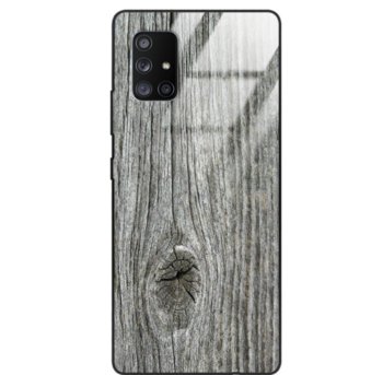 Etui drewniane Samsung Galaxy A71 5g Old Fashion Wood Gray Forestzone Glass - ForestZone