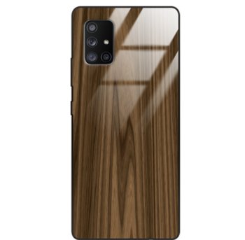Etui drewniane Samsung Galaxy A71 5g Premium Wood Brown Forestzone Glass - ForestZone