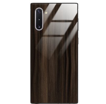 Etui drewniane Samsung Galaxy Note 10 Premium Wood Dark Brown Forestzone Glass - ForestZone