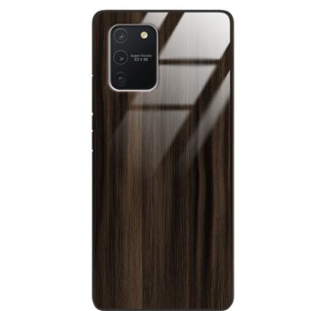 Etui drewniane Samsung Galaxy S10 Lite Premium Wood Dark Brown Forestzone Glass - ForestZone
