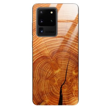 Etui drewniane Samsung Galaxy S20 Ultra Old Fashion Wood Burnt Orange Forestzone Glass - ForestZone