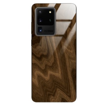 Etui drewniane Samsung Galaxy S20 Ultra Premium Wood Chocolate Forestzone Glass - ForestZone