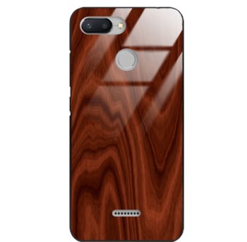 Etui drewniane Xiaomi Redmi 6 Premium Wood Mahogany Forestzone Glass - ForestZone