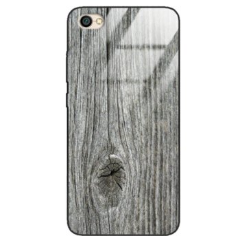 Etui drewniane Xiaomi Redmi Note 5a Old Fashion Wood Gray Forestzone Glass - ForestZone