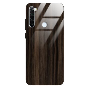 Etui drewniane Xiaomi Redmi Note 8t Premium Wood Dark Brown Forestzone Glass - ForestZone