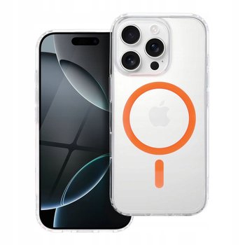 Etui Drop Glue Colorful Ring Magsafe Apple Iphone 15 Pro Pomarańczowy - Inny producent