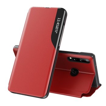 Etui Eco Leather View Case z klapką do Huawei P40 Lite E czerwony - Braders