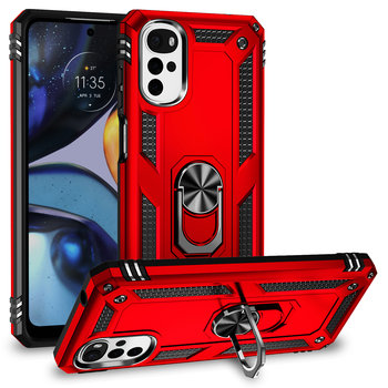 Etui Exoguard Armor Ring - Motorola Moto G22 / E32S - Pancerne Case Obudowa Futerał Ring - Exoguard